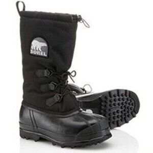 Sorel Glacier NM1042-010 Waterproof Warm Insulated Winter Boots Black Men Sz 12